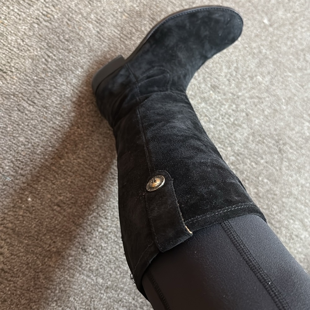 Frye Black Suede Knee-High Boots - Picture 5 of 5
